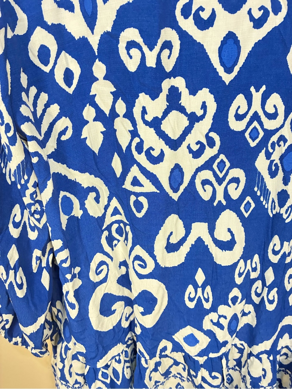 Zara Button Front Tiered Printed Tunic Dress - Picture 10 of 10